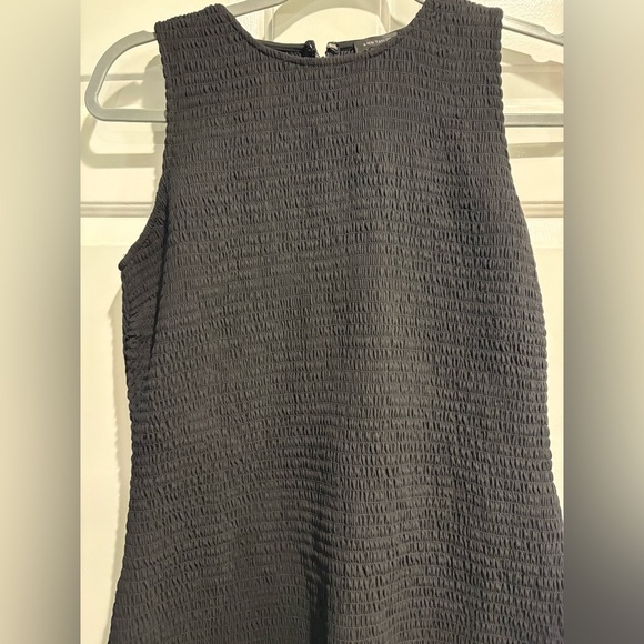 Ann Taylor smocked bodice drop waist midi dress black new with tags 4 6 - Picture 5 of 8